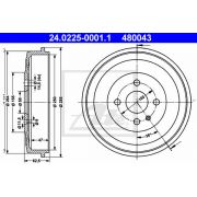 Слика 1 $на Сопирачки барабан ATE 24.0225-0001.1