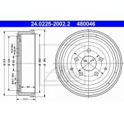 Слика 1 на Сопирачки барабан ATE 24.0225-2002.2