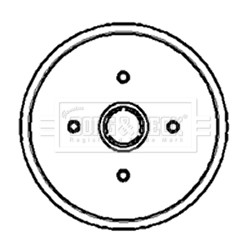 Слика на Сопирачки барабан BORG & BECK BBR7001