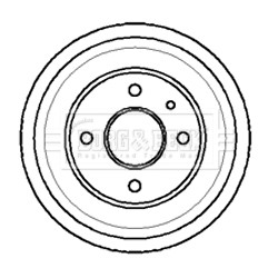 Слика на Сопирачки барабан BORG & BECK BBR7013