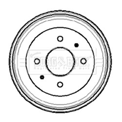 Слика на Сопирачки барабан BORG & BECK BBR7025