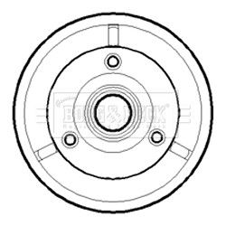 Слика на Сопирачки барабан BORG & BECK BBR7074