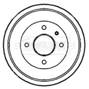 Слика 1 на Сопирачки барабан BORG & BECK BBR7091