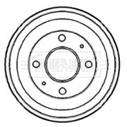 Слика 1 $на Сопирачки барабан BORG & BECK BBR7111