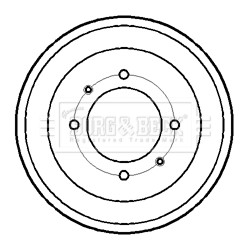 Слика на Сопирачки барабан BORG & BECK BBR7190