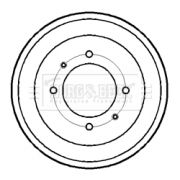 Слика 1 $на Сопирачки барабан BORG & BECK BBR7190