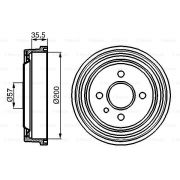 Слика 1 на Сопирачки барабан BOSCH 0 986 477 021