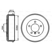 Слика 1 на Сопирачки барабан BOSCH 0 986 477 038