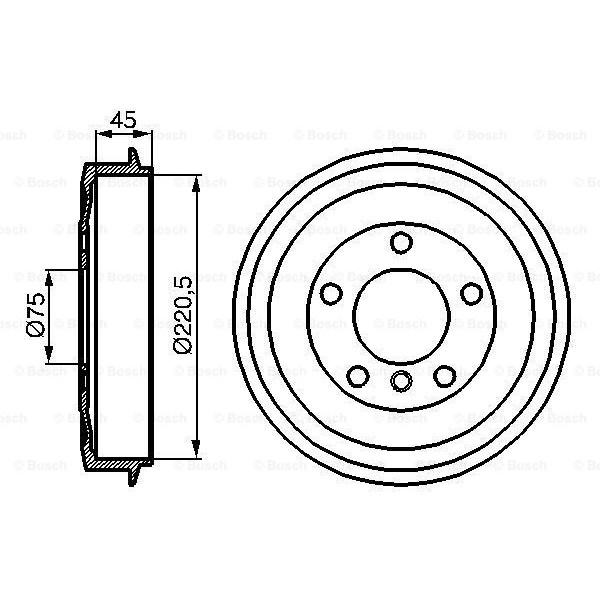 Слика на Сопирачки барабан BOSCH 0 986 477 043