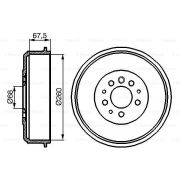 Слика 1 на Сопирачки барабан BOSCH 0 986 477 046