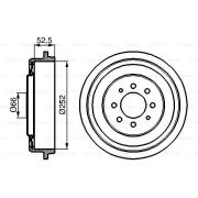 Слика 1 на Сопирачки барабан BOSCH 0 986 477 067