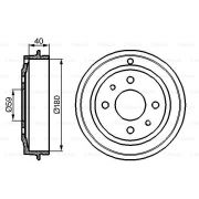 Слика 5 на Сопирачки барабан BOSCH 0 986 477 083