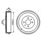 Слика 1 на Сопирачки барабан BOSCH 0 986 477 088