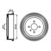 Слика 1 на Сопирачки барабан BOSCH 0 986 477 100