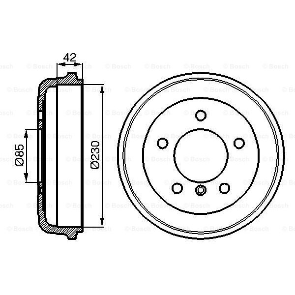 Слика на Сопирачки барабан BOSCH 0 986 477 101