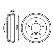 Слика 1 $на Сопирачки барабан BOSCH 0 986 477 101