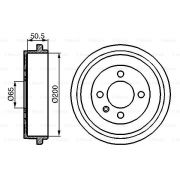 Слика 5 на Сопирачки барабан BOSCH 0 986 477 106