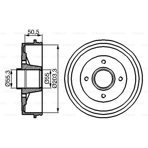 Слика на Сопирачки барабан BOSCH 0 986 477 108