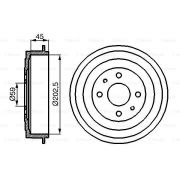 Слика 1 на Сопирачки барабан BOSCH 0 986 477 109