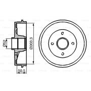 Слика 5 на Сопирачки барабан BOSCH 0 986 477 120