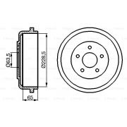 Слика 5 на Сопирачки барабан BOSCH 0 986 477 129