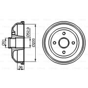 Слика 1 на Сопирачки барабан BOSCH 0 986 477 134