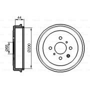 Слика 1 $на Сопирачки барабан BOSCH 0 986 477 148