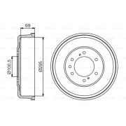 Слика 1 на Сопирачки барабан BOSCH 0 986 477 165