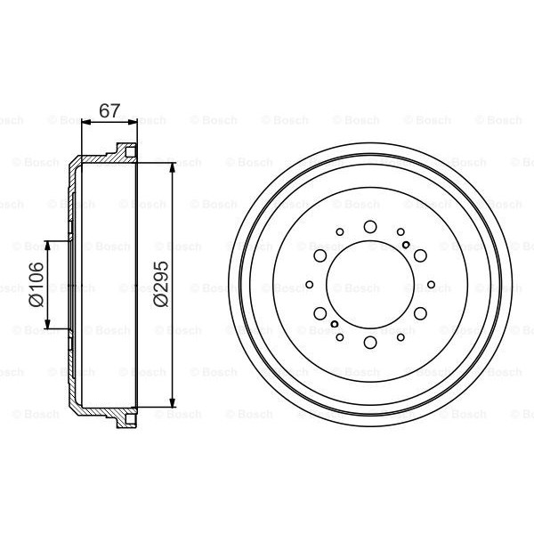 Слика на Сопирачки барабан BOSCH 0 986 477 167