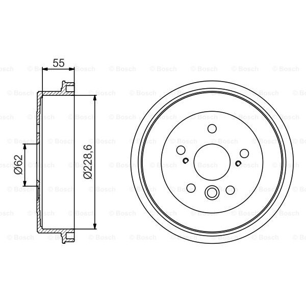 Слика на Сопирачки барабан BOSCH 0 986 477 168