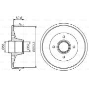 Слика 1 на Сопирачки барабан BOSCH 0 986 477 172