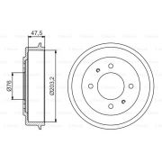 Слика 1 $на Сопирачки барабан BOSCH 0 986 477 180