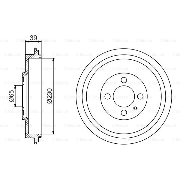 Слика на Сопирачки барабан BOSCH 0 986 477 194