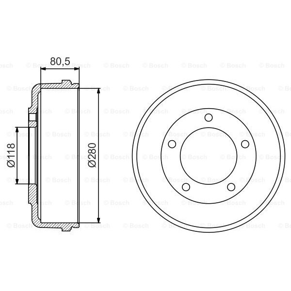 Слика на Сопирачки барабан BOSCH 0 986 477 203