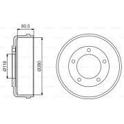 Слика 1 $на Сопирачки барабан BOSCH 0 986 477 203