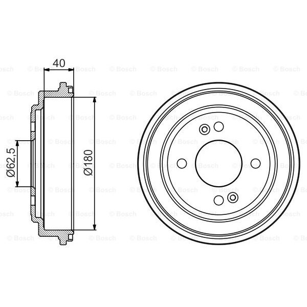 Слика на Сопирачки барабан BOSCH 0 986 477 216