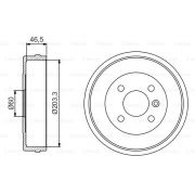 Слика 1 на Сопирачки барабан BOSCH 0 986 477 221