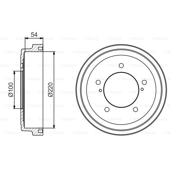 Слика на Сопирачки барабан BOSCH 0 986 477 236