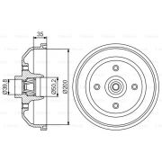 Слика 1 на Сопирачки барабан BOSCH 0 986 477 256