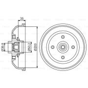 Слика 1 на Сопирачки барабан BOSCH 0 986 477 260