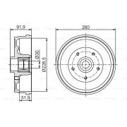 Слика 5 на Сопирачки барабан BOSCH 0 986 477 283