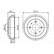 Слика 5 на Сопирачки барабан BOSCH 0 986 477 284