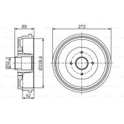 Слика 5 на Сопирачки барабан BOSCH 0 986 477 287