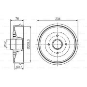 Слика 5 на Сопирачки барабан BOSCH 0 986 477 289