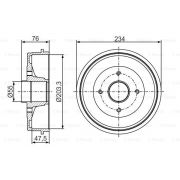 Слика 1 на Сопирачки барабан BOSCH 0 986 477 290