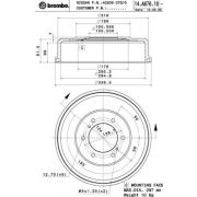 Слика 1 на Сопирачки барабан BREMBO 14.A676.10