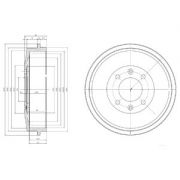 Слика 1 на Сопирачки барабан DELPHI BF169