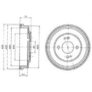 Слика 1 на Сопирачки барабан DELPHI BF208