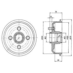 Слика на Сопирачки барабан DELPHI BF229