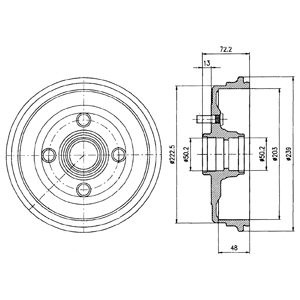 Слика на Сопирачки барабан DELPHI BF230